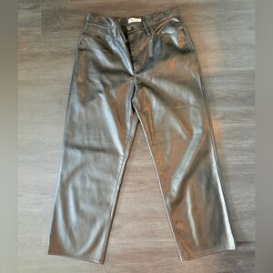 Madewell Black Leather Pants